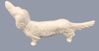Auktion 369 / Los 9066 <br>grosser Dackel "Cortendorf" weiss, H-14 cm, L-25 cm