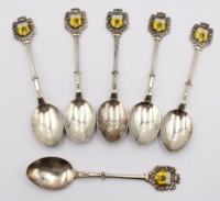 Auktion 369<br>6x Andenkenl&ouml;ffel, Cuxhaven, 90er Auflage, ca. L-11cm