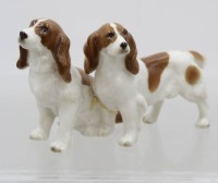 Auktion 369<br>Hutschenreuther-Gruppe, Cocker, leider geklebt, ca. H-8cm B-14,5cm