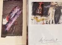 Auktion 369<br>2x moderne Kunstdrucke, unleserlich signiert, ger/Glas, RG 32x22,5 cm