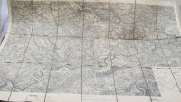 Auktion 369 / Los 7051 <br>Karte f&uuml;r die Heeres&uuml;bungen des XII. (1. K&ouml;niglich S&auml;chsischen) Armeekorps aus dem Jahr 1907, Altersspuren