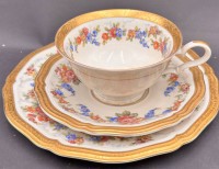Auktion 369<br>Vintage Sammelgedeck "Rosenthal" &Auml;tzgolddekor und Blumen