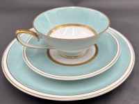 Auktion 369<br>Sammelgedeck "Lettin" um 1940, blau/weiss