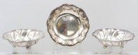 Auktion 374<br>3x div. Schalem WMF, versilbert, ca. H-3,7cm D-12,5cm