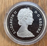 Auktion 369<br>1 Dollar Kanada Mackenzie River 1989, Silber, boxed