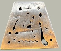 Auktion 369<br>gr. Designerbrosche, Silber -925-, 5x6 cm, 19 gr.