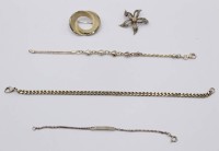 Auktion 369<br>Konvolut Silber-Schmuck, 5 Teile, zus. ca. 25gr.