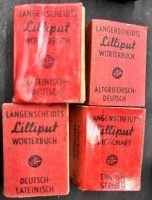Auktion 369<br>4x Langenscheidt's Liliput W&ouml;rterb&uuml;cher