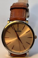 Auktion 369<br>Festina Damenarmbanduhr F20371, braunes Lederband
