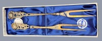 Auktion 369<br>2x Wurstgabeln, Antiko Silber-800-,in OVP, zus. 31 gr.