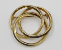 Auktion 369<br>585er GG Brosche, 4,1gr., D-3,2cm.