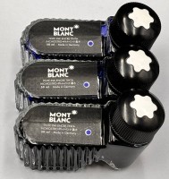 Auktion 369<br>3x orig. Tintenfl&auml;schchen "Mont Blanc", wohl nur einmal unge&ouml;ffnet, anderen beiden gut gef&uuml;llt