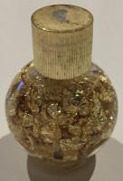 Auktion 369<br>3x div Goldfl&auml;schchen - Echtes Blattgold (24K) - Vintage  mit feinen Goldflocken (Blattgold) in transparenter Fl&uuml;ssigkeit