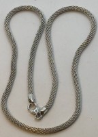 Auktion 370<br>Silber Schlangenhalskette-925-, L-ca. 45 cm, 8,3 gr