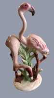 Auktion 370<br>Flamingo Paar von "Goebel" bemalt, H-19 cm