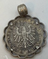 Auktion 370 / Los 1028 <br>Anh&auml;nger, Medaille Silber-835-, Stadt Heilbrunn, D-2,5 cm, 4,8 gr., Fassung auch S-835-