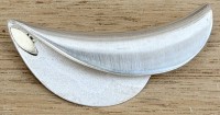 Auktion 370<br>massive Brosche, Silber-925-. B-ca. 5,3 cm, 10,8 gr