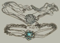 Auktion 370<br>2x Modeschmuck Kropfketten