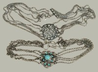 Auktion 370<br>2x Modeschmuck Kropfketten