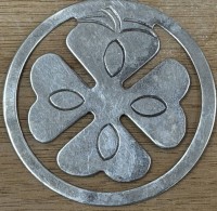 Auktion 370<br>rundes Silber Lesezeichen,-925- D-5 cm, 6,4 gr