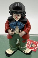 Auktion 370<br>Gildeclown und Kinderwagen, beide mit Etikett, 1x Hutkrempe bestossen, H-15 cm