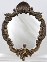 Auktion 370<br>kl. Spiegel in antikem Stil, ca. 26 x 20cm