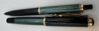 Auktion 370<br>Pelikan F&uuml;ller und Kugelschreiber, F&uuml;ller Rotgold-Feder-585-