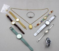 Auktion 370 / Los 2021 <br>Konvolut div. Damen-Armbanduhren, u.a. Christ, Fossil, Pulsar etc.,  Quarzwerke nicht gepr&uuml;ft