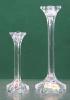 Auktion 370 / Los 10011 <br>Paar Leuchter, Nachtmann, ca. H-20 u. 13,5cm