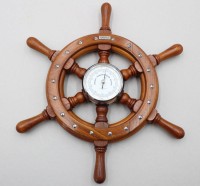 Auktion 372<br>Wandbarometer im maritimen Stil, WEMPE, ca. D-35cm