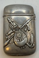 Auktion 370<br>Streichholz-Beh&auml;lter "Silver" gestempelt, 6x4 cm, 30,7 gr