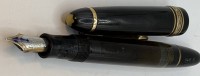 Auktion 370<br>MONTBLANC MEISTERST&Uuml;CK F&uuml;ller N&deg;149 G.  OBB mit Goldfeder 4810 , WG-585-, Gebrauchsspuren
