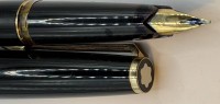 Auktion 370 / Los 16017 <br>Mont Blanc F&uuml;ller 121 mit Goldfeder-750-, Patrone, guter Zustand, 70-er Jahre