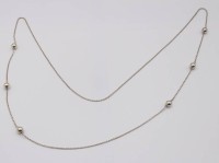 Auktion 370<br>endlos gearbeitete Silber-Halskette, 11,8gr.