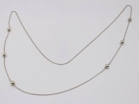 Auktion 370<br>endlos gearbeitete Silber-Halskette, 11,8gr.