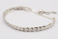 Auktion 370<br>925er Silber-Armband, geflochten, 3,5gr., ca L-17cm