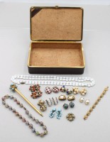 Auktion 370<br>kl. Konvolut div. &auml;lterer Modeschmuck, u.a. Murano