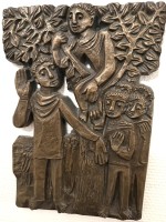 Auktion 370<br>Egino WEINERT (1920-2012)  wohl,  Bronze Reliefplatte, ca. 30x21 cm