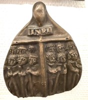 Auktion 370 / Los 15050 <br>Egino WEINERT (1920-2012)  wohl,  Bronze-Relief "Die 12 Apostel" 18x15 cm