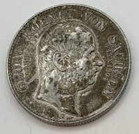 Auktion 370<br>2 Mark Georg, K&ouml;nig von Sachsen 1904