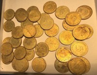 Auktion 370<br>gr. Lot Pfennig M&uuml;nzen, BRD, 1+2+5+10 Pfennig M&uuml;nzen, zus. ca. 920 gr.