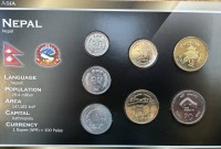 Auktion 370 / Los 6056 <br>Kursm&uuml;nzensatz "Nepal" neu in Blister, limitiert,