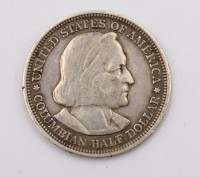 Auktion 370<br>1893 Columbian Exposition Half Dollar, 12,3gr., D-3cm