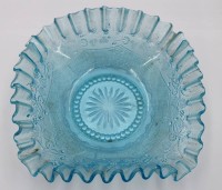 Auktion 370 / Los 10025 <br>antike Kunstglas-Schale, &auml;lter, ca. H-6,7cm ca. D-19,5cm