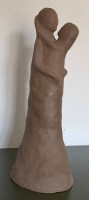 Auktion 370 / Los 15079 <br>Terrakotta Figur, Junges Paar, H-38 cm