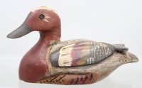 Auktion 370<br>Holzente, bemalt, H-17cm L-32cm
