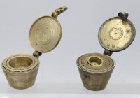 Auktion 370<br>2x div. Bechergewichts&auml;tze, beide nicht komplett, &auml;lter. ca. H-4,3cm