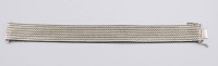 Auktion 370<br>flaches Armband, versilbert, ca. L-19cm