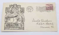 Auktion 370<br>Gedenkbriefumschlag (Memorial Cover) zur Erinnerung an den Absturz des Starrluftschiffs USS Akron im Jahr 1933