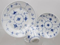 Auktion 370<br>Gedeck, Bing &amp; Gr&ouml;ndahl, Tasse mit Schleifstriche, Tassen H-6,5cm